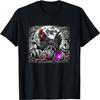 Böses Dämonen-Huhn Dunkles Grauen Mondlichtszene T-Shirt