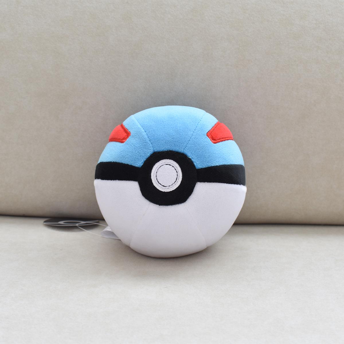 

5 12cm Pokeball Plush Toy: Medium Red, Blue, Purple, Black Master Ball Baby Doll 12cm 65g синий