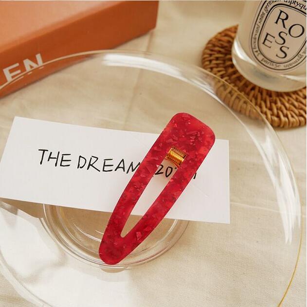 Popular Fashion Acetate Sweet Hairpins Girls Hair Clips Pin Barrette Accessories For Women Lady Hairclip Hairgrip Headwear