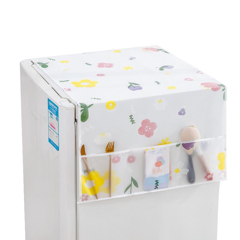 Dust Cover Special for Refrigerator, Waterproof Oil-Proof Home Fabric Sleeve, Multi-Function Organizer Dust Bag