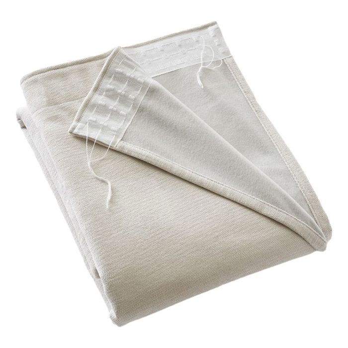 Soundproof and Thermal Blackout Curtain Lined with Fleece Gathering Tape "Bjorn" 100% Opaque The Ariadne's Thread - Bjorn Pampa - 2 Panels