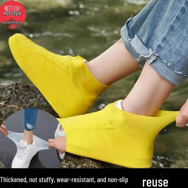 Latex Waterproof Silicone Shoe Covers – Mudproof, Sandproof, Rainproof Outdoor Travel Use