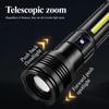 Torcia a LED ad alta potenza a lungo raggio super potente Torcia ultra potente Lampada potente Torcia ricaricabile Lanterna tattica Impermeabile