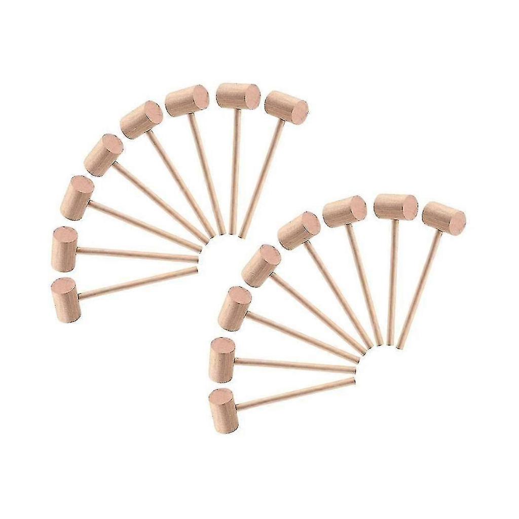Exquisite Exquisite Mini Wooden Hammer For Chocolate Breakable Heart, Seafood Shellfish Lobster Cracking Tool,solid Har