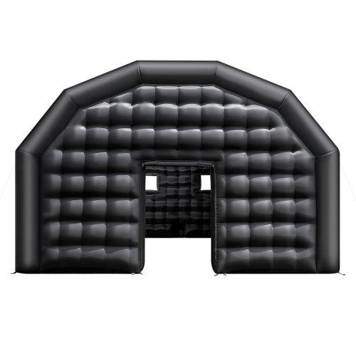 VEVOR Inflatable Nightclub, 9 x 6 x 4 m Inflatable Party Tent with 1100W Blower &amp; Sandbag, Ventilated Blow up Night Club with 2 Windows