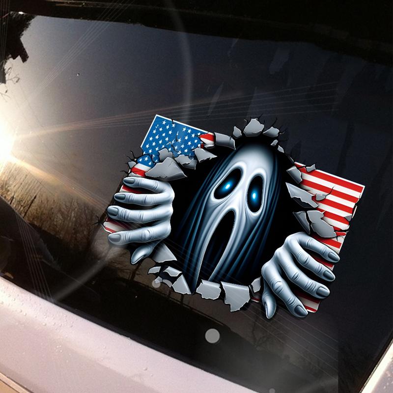 Halloween Autoaufkleber Lustige 3D Fahrzeugaufkleber Halloween Gothic Auto Dekorationsaufkleber für SUV Fenster Motorrad Auto Zubehör