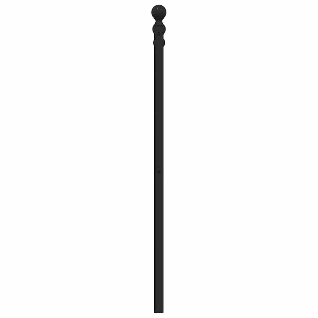 Vidaxl Metalowe Wezgłowie, Czarne, 160 Cm