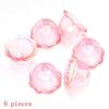DIY Keychain Jewelry 6 24Pcs Transparent Wind Bell Acrylic Beads Multiple Sizes for Bracelet Necklace Hanging Decoration