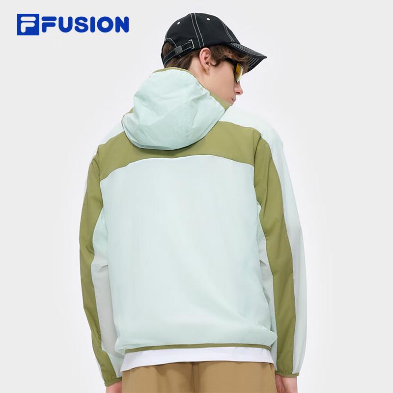 FILAFUSION Men's Color-Blocked Hooded Woven Jacket