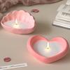 Flexible Silicone Heart Shell Mould For Casting Craft Easy Release WithCandle Soap Ideal For Home Decoration