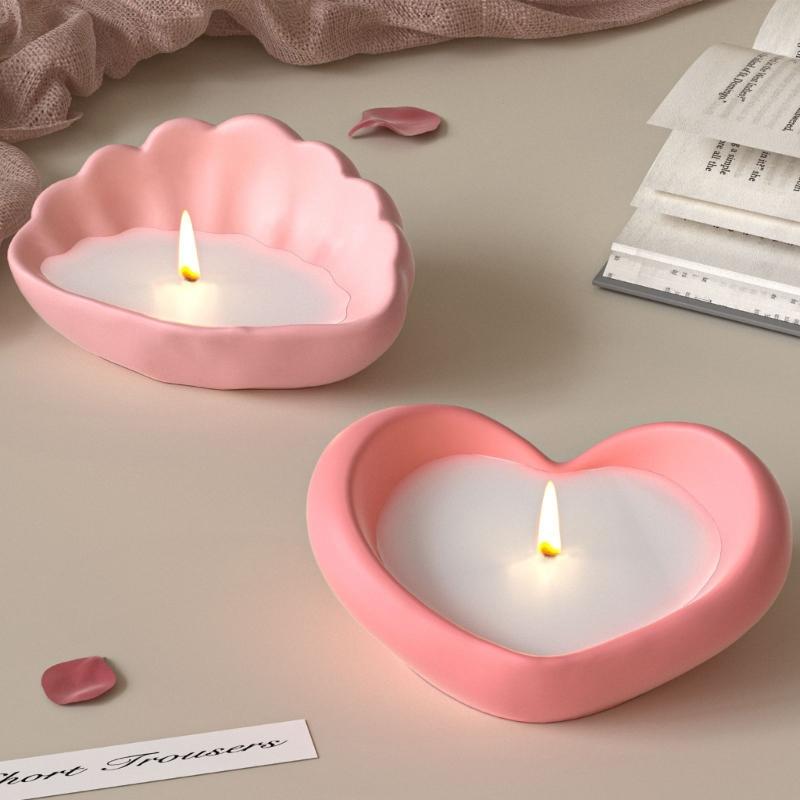 Flexible Silicone Heart Shell Mould For Casting Craft Easy Release WithCandle Soap Ideal For Home Decoration