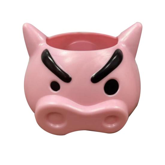 Pen Holder Angry Pig Shape Desk Organizer Large Capacity Plastic Desktop Stationery Storage Box Desk Accessory