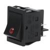 Boat Type Switch ABS 4 Pin ON OFF with Indicator Light for Automobiles Ships 125250VAC