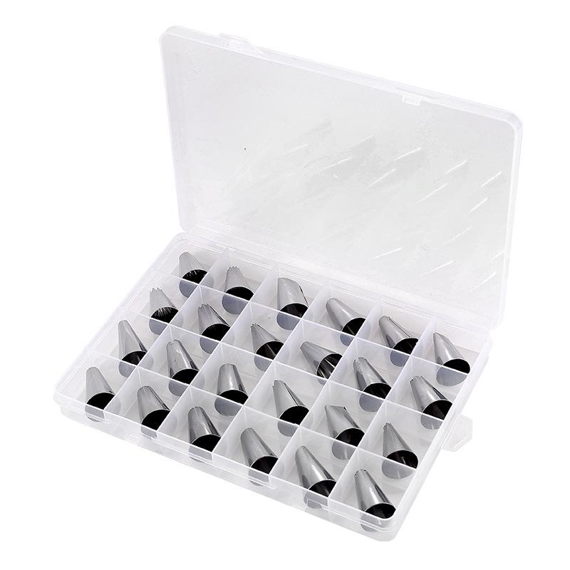 

Набор из 24 насадок для украшения головы, насадка для украшения торта из нержавеющей стали 430, пистолет для выпечки, инструменты для выпечки