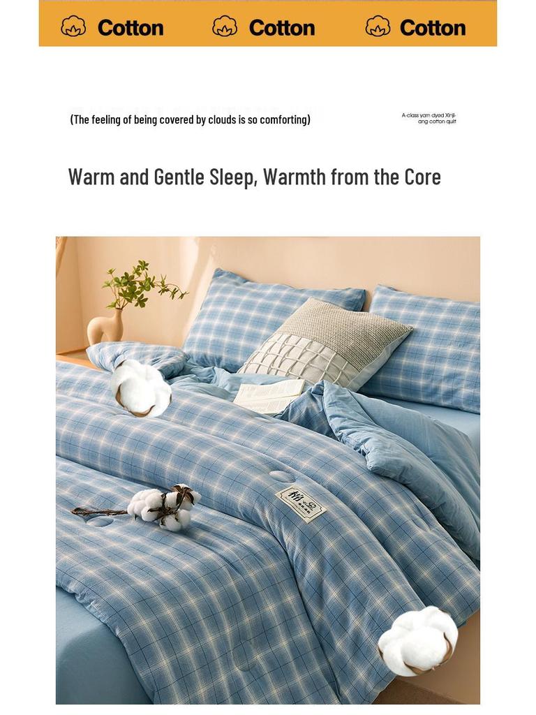 2025 All-Season Quilts: Thick Washed Cotton for Winter, Xinjiang Cotton for Summer, and Versatile Spring/Autumn Comfort