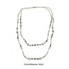 Long Flower Necklace Beaded Geometric Necklace Fashion Sweater Chain