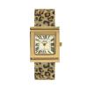 Neue Damenarmbanduhr Quadratisches Zifferblatt Armband mit Leopardenmuster Modeuhr Luxusuhr Geschenk für Liebhaber