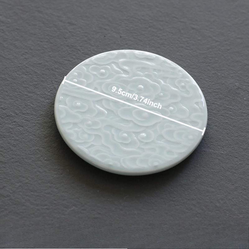 

Керамическая подставка для чайной чашки, подставка для чашки для чайной церемонии, изоляционная подставка для чайника, японский дзен, китайские подносы для чая кунг-фу, аксессуары для чайной посуды