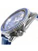 5 Deportes x Animación Nombre Conjunto Automático 24 Joyas Esfera Azul Correa de Piel de Becererro Azul Indicador de Día y Fecha Reloj para Hombre SRPF17K1