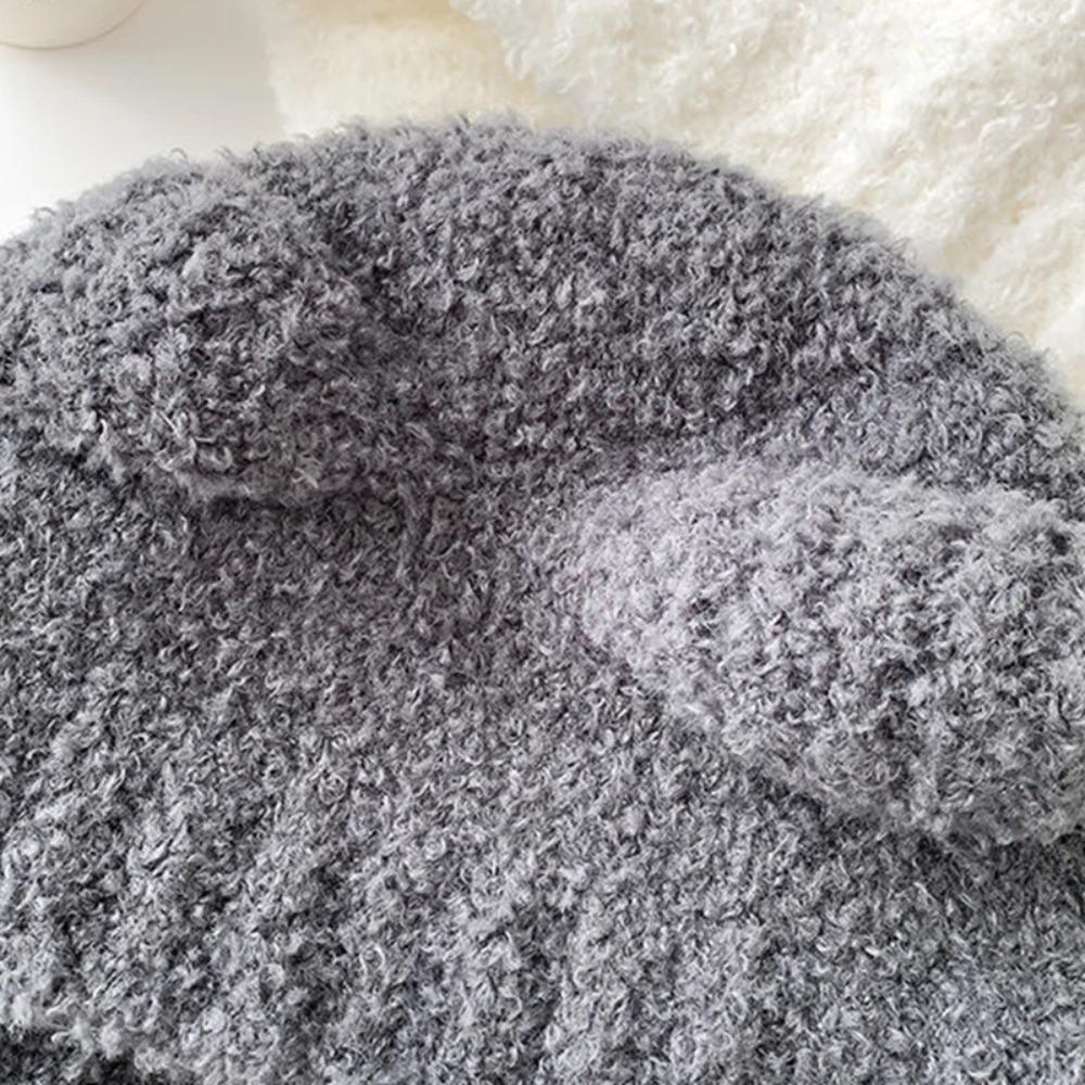 With Rope Knitted Bomber Cap Ear Protection Winter Hat Fashion Beanies Cap