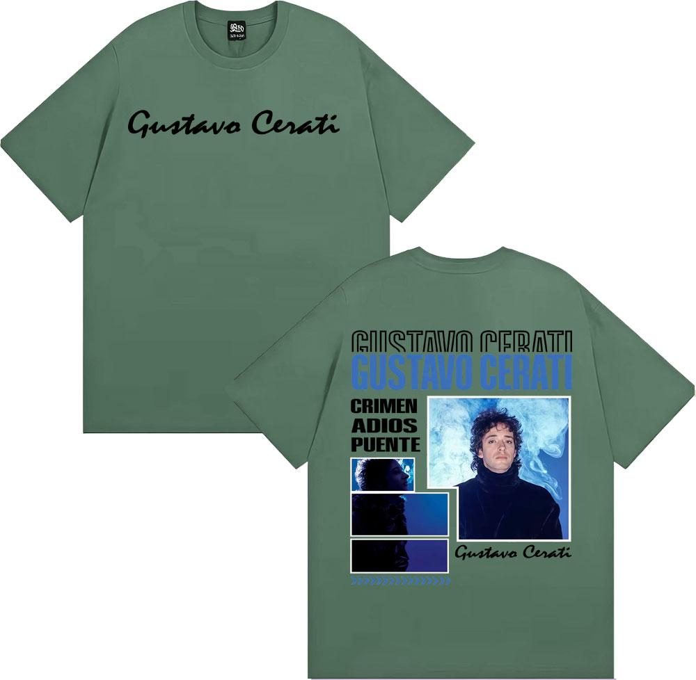 Rapper Gustavo Cerati Tour 2025 Graphic Tee Shirt Men Women Fashion Harajuku Streetwear T Shirt Summer Comfort Oversized Tshirt