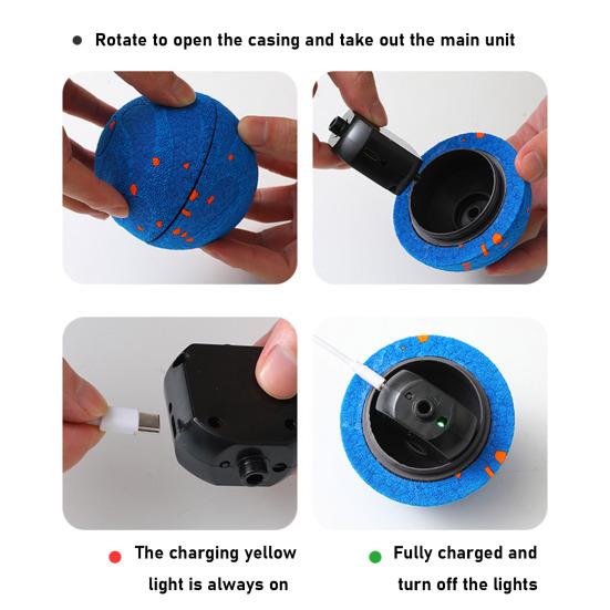 Smart Interactive Dog Ball Automatic Moving Bouncing Rolling Ball Toy 3 Play Modes USB Rechargeable Waterproof Dog Ball for Medium Large Dogs Chasing