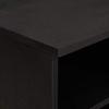 TV Stand with Shelf Black 80 X 33 X 46 Cm Solid Mango Wood