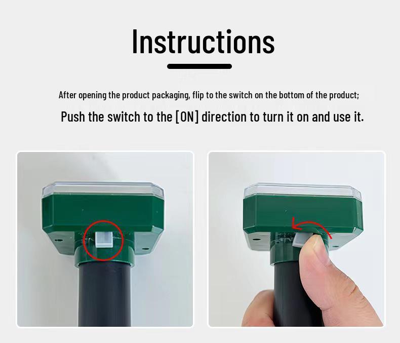 Solar Ultrasonic Mouse & Snake Pest Repeller for Outdoor Yard & Garden