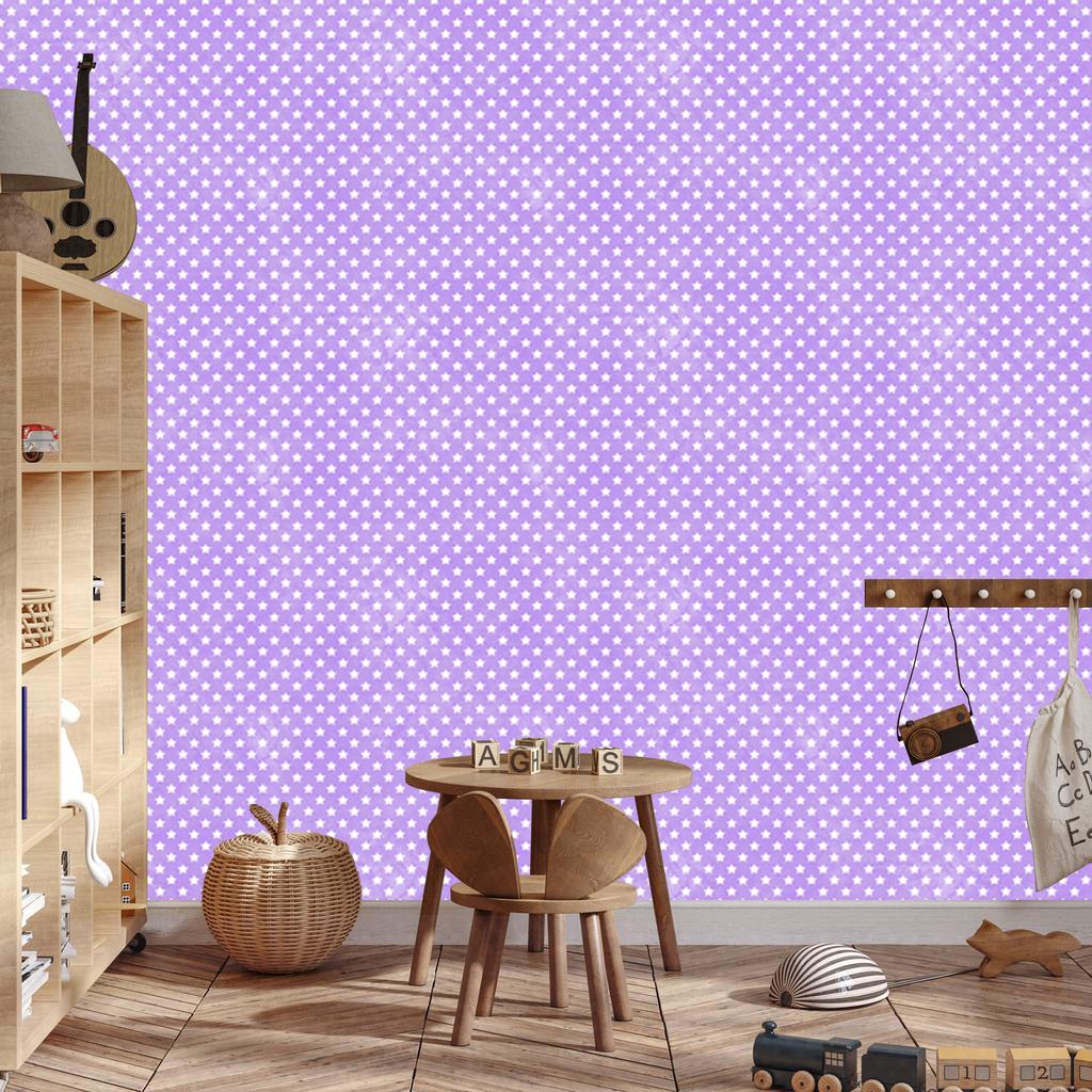 Lavender Stars Wallpaper, Lavender Background for Living Room and Bedroom 50x1000