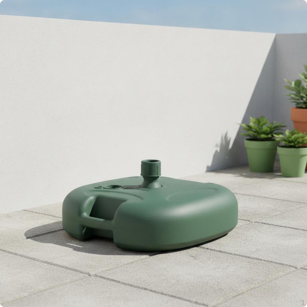 Umbrella Base with Fillable Tank Rustproof Patio Portable Hardware for Homeowners,