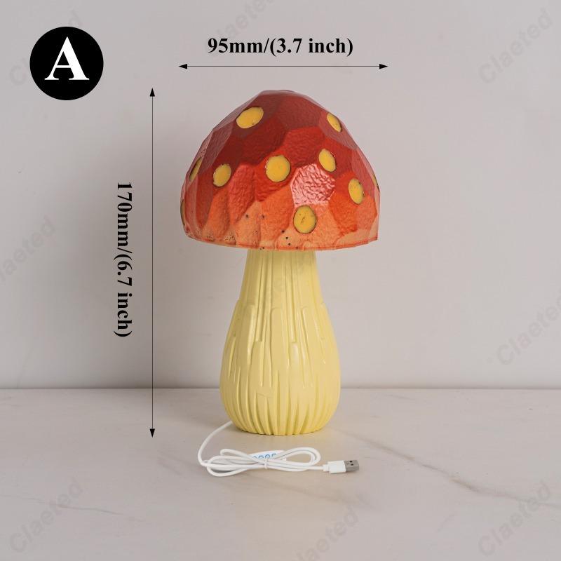 Creative New LED Mushroom Desktop Desk Lamp Home Bar Living Room Bedroom Bedside High-end Atmosphere Lighting Fixture