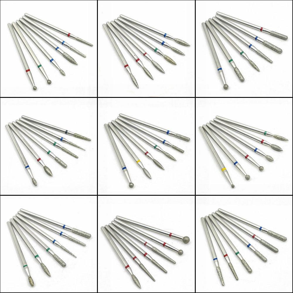 6Pcs Cutter for Manicure Carbide Diamond Nail Drill Bit Set Milling Cutters Nail Art Pedicure Tools Kit Nail Drill Bits