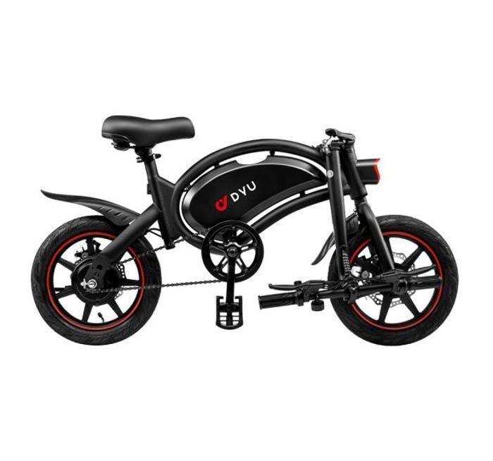 Vélo Électrique Pliant Portable De 14 Pouces, DYU DF3 Avec 3 Modes De Conduite, Pédales D'assistance, Hauteur Réglable