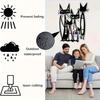 Stylish Metal Cat Wall Art Sculpture Home Decor for Living Room Bedroom Office Christmas Gift