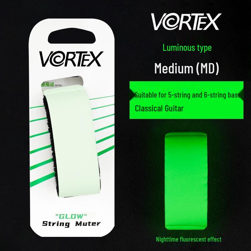 

VORTEX Luminous Glowing Guitar and Bass String Muting Strap Bundle