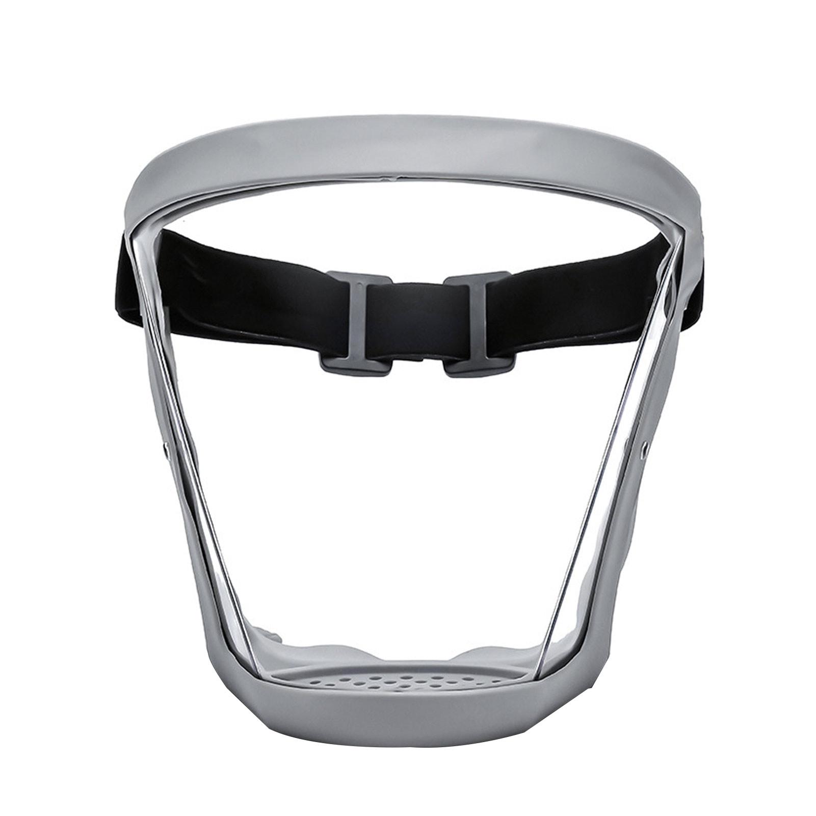 

Прозрачная ветрозащитная маска для езды на мотоцикле и велосипеде, пылезащитная полнолицевая маска, эластичная защитная маска для бега, кухонная дышащая спортивная маска серый