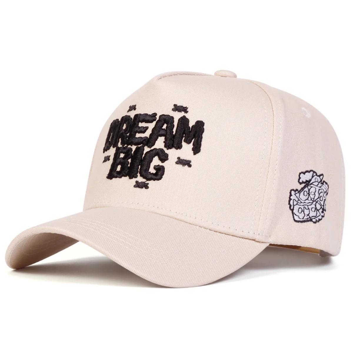 

Unisex DREAM BIG Letter Embroidery Baseball Caps Spring Autumn Outdoor Adjustable Casual Hats Sunscreen Hat