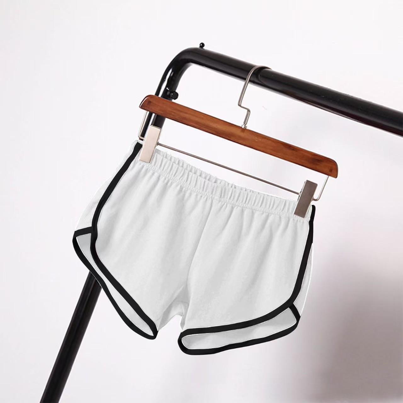 

Женские однотонные шорты для йоги и пляжа 2021 года в европейском и американском стиле L белый