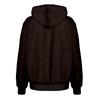 Women's Fashion Padded Solid Color Hooded Zipper Loose Soft Thick With Pockets Fall And Winter Jacket