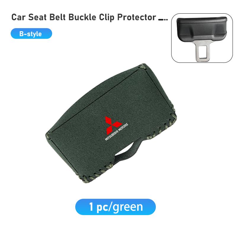 Car Seat Belt Buckle Protective Cover Safety Belt Plug Clip Case Accessories For Mitsubishi Outlander Lancer L200 ASX Pajero