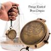 Nautical Compass Not All Those Who Wander Are Lost Engraved Solid Brass Navigational Vintage Marine Compass with Wooden Box