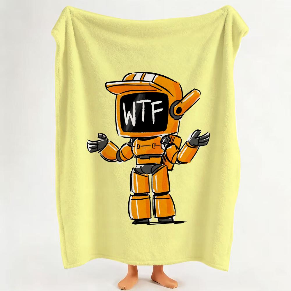 animation L Love D Death R Robots Throw Flannel Throw Blanket Suitable for Sofa Living Room Bedroom