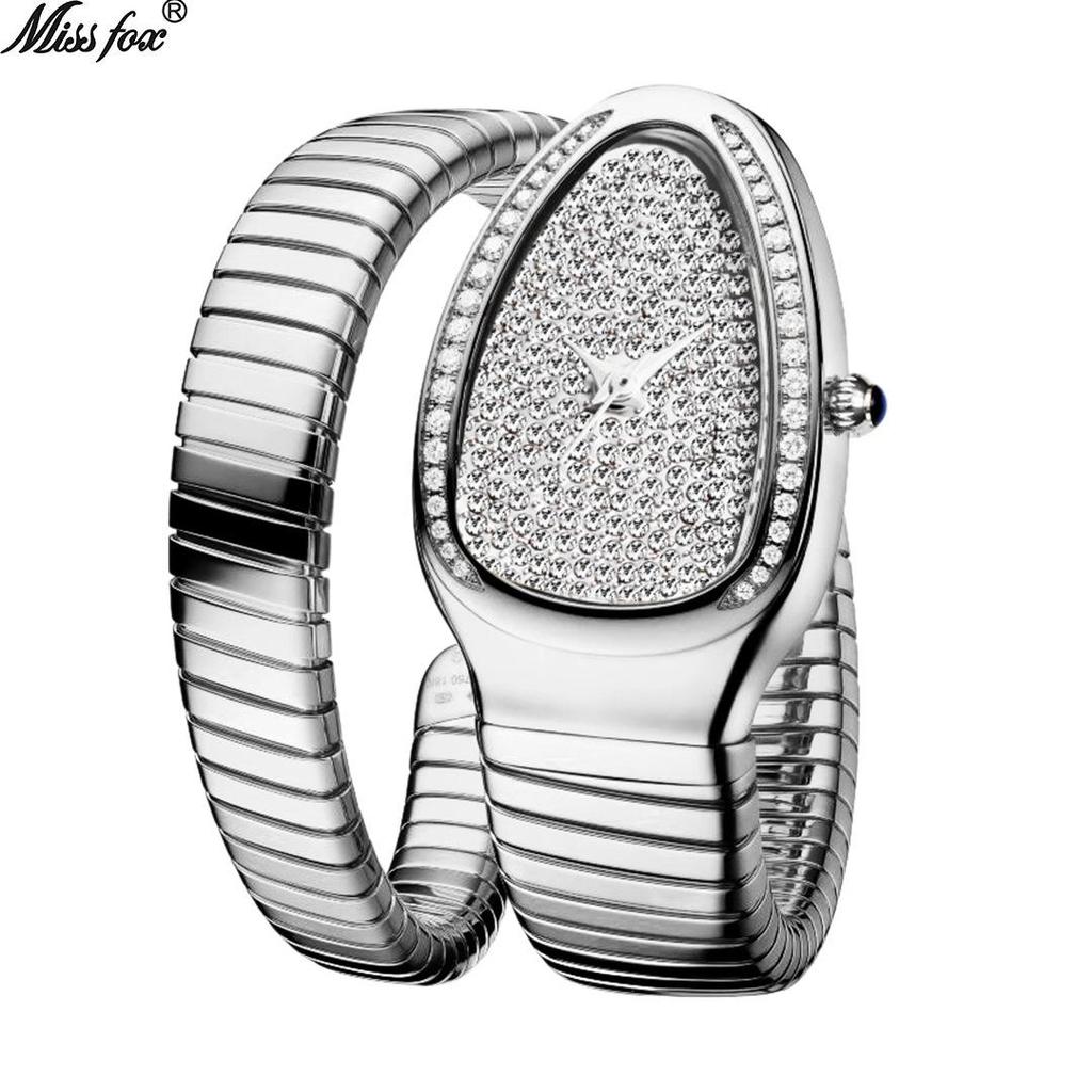 MISSFOX Women's European & American INS Style Snakehead Watch – Unique, Fashionable, Snake-Shaped Design