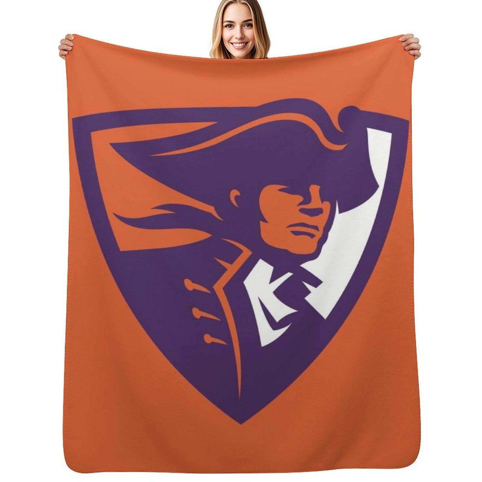 Hobart College Throw Blanket Stylish Warm Blanket for Living Room Bedroom Size: 75*100cm, Weight: 230 GSM