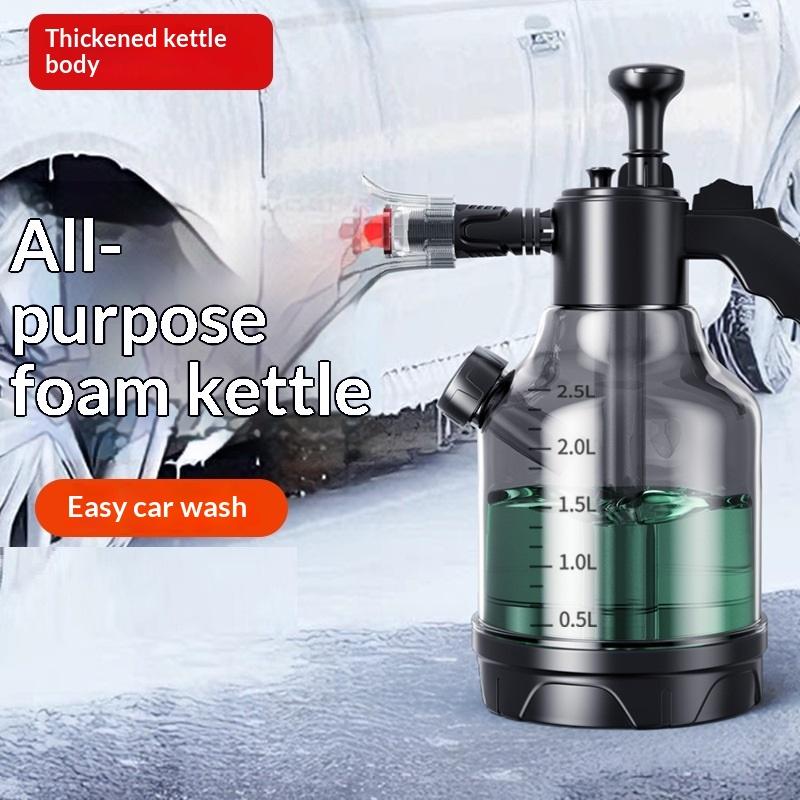 3L Hand Pump Foam Sprayer With 3 Types Of Nozzle Hand Pneumatic Foam Cannon Snow Foam Car Wash Spray Bottle Car Window Cleaning