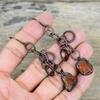 Carnelian Rough Earring Electroformed Copper Earrings Very Pretty Gemstone Jewelry Dangle Earring Copper Handmade Jewelry Anniversary Gifts