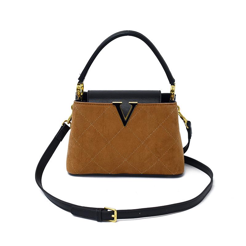 Štýlová dámska v-čková reťazová kabelka 2025 - Luxusná ľahká ramenná/crossbody taška