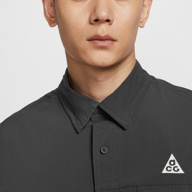 Nike ACG Serie Als U Dfadv Uv Orb Bequemes Polo Knopf Langarmhemd Herrenhemden HJ2466060