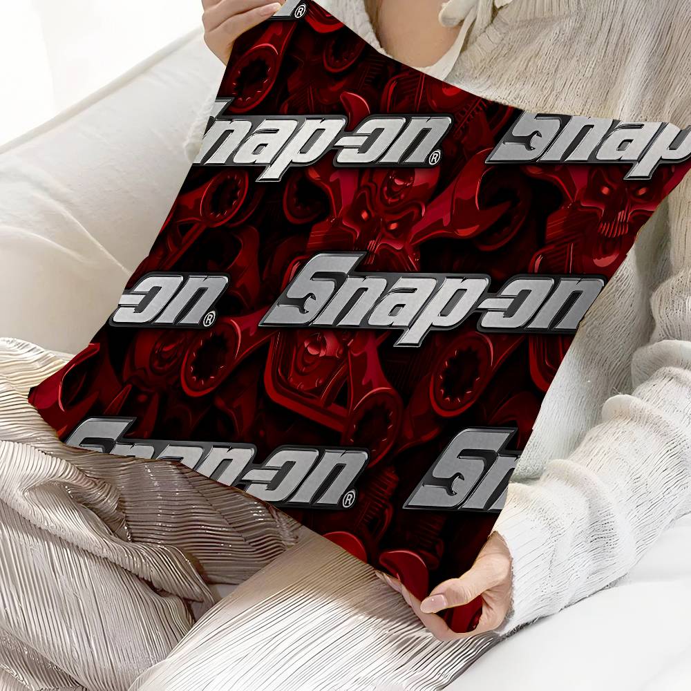 SSnapS On LOGO Cushion Cover Pillow Cover Decor Pillowcase Printed Cushion Case For Couch