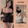 New sexy underwear women's naked shoulders sexy stepmother skirt bright silk slim one-piece temptation tight hip wrap suit